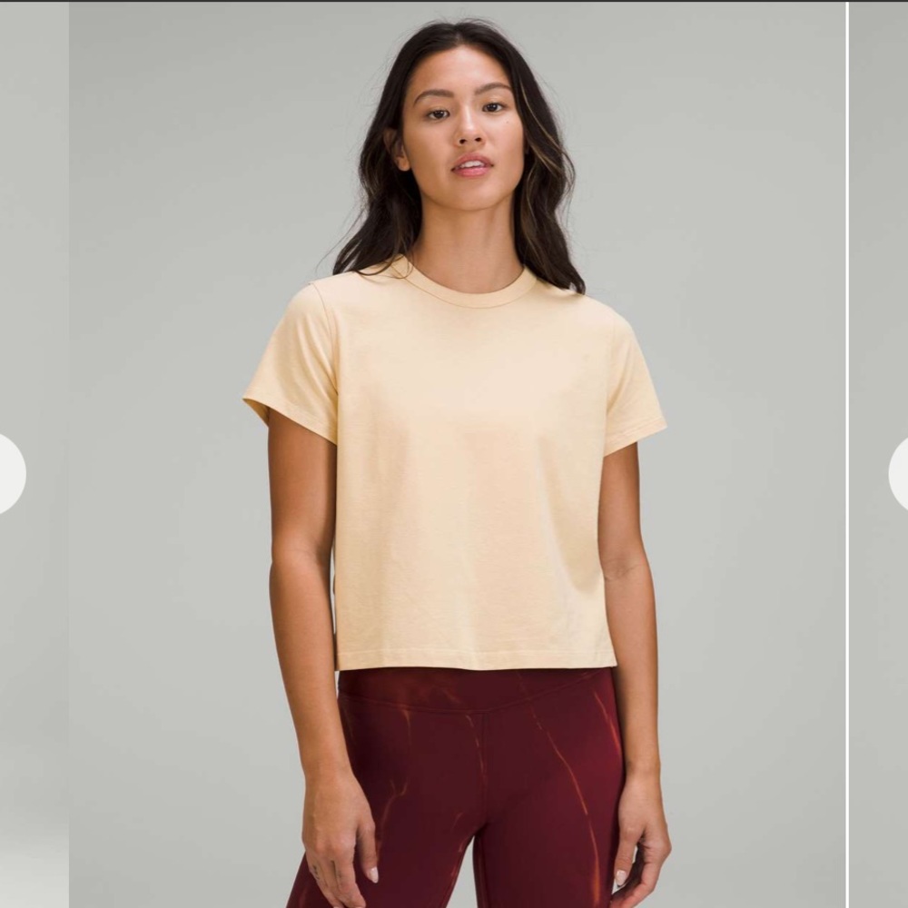 Lululemon Classic-fit Cotton Blend T-Shirt Prosecco